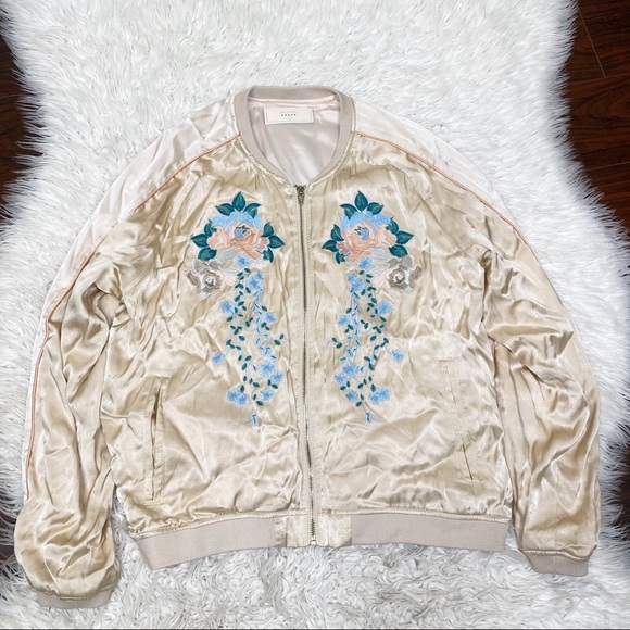 Blanknyc Embroidered Bomber Jacket - Picture 2 of 5
